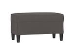 Syfax™ Panca Grigia 70X35X41 Cm In Pelle Finta