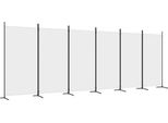 Syfax™ Divisorio A 6 Pannelli Bianco 520X180 Cm Tessuto