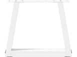 Syfax™ Gambe Per Tavolino Da Caffè A Forma Di V 2 Pz Bianche 30X(30-31,3) Cm Acciaio