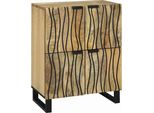 Syfax™ Credenza Marrone 60 X 33 X 75 Cm Legno Massello Di Mango
