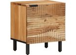 Syfax™ Comodini 2Pz 40X33X46 Cm In Legno Massello Di Acacia