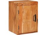 Syfax™ Comodino Marrone 35 X 33 X 48 Cm Legno Massello Di Acacia