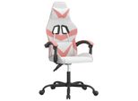 Syfax™ Sedia Da Gaming Girevole Bianco E Rosa In Pelle Finta