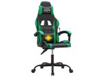 Syfax™ Sedia Da Gaming Girevole Nera E Verde In Pelle Finta