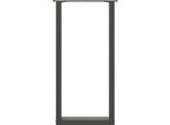 Syfax™ Gambe Per Tavolo Consolle A Forma Di U 2 Pz Antracite 28X(72-73) Cm Acciaio