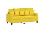 Syfax™ Divano A 2 Posti Giallo Chiaro 140 Cm In Tessuto