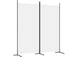 Syfax™ Divisorio A 2 Pannelli Bianco 175X180 Cm Tessuto