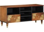 Syfax™ Mobile Tv Con Cassetto Marrone Miele 100 X 33 X 46 Cm