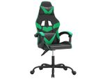 Syfax™ Sedia Da Gaming Girevole Nera E Verde In Pelle Finta