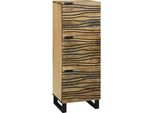 Syfax™ Credenza Marrone 40 X 33 X 110 Cm Legno Massello Di Mango