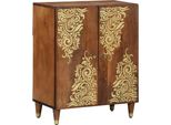 Syfax™ Credenza Marrone 60 X 33 X 75 Cm Legno Di Mango Massello