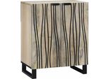 Syfax™ Credenza Bianco 60 X 33,5 X 75 Cm Legno Di Mango Massello