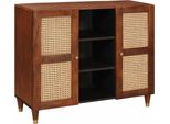 Syfax™ Credenza Marrone 90 X 33,5 X 75 Cm Legno Di Mango Massello