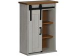 Syfax™ Pensile Halden Con Anta Scorrevole Bianco 49X22,5X70 Cm In Pino