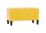 Syfax™ Panca Giallo 70X35X41 Cm In Velluto