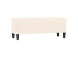 Syfax™ Panca Crema 100X35X41 Cm In Velluto
