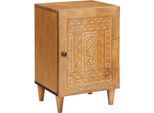 Syfax™ Mobile Da Bagno Con Porta Marrone Chiaro 38 X 33 X 58 Cm