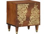 Syfax™ Comodino Con Porta Marrone Miele 40 X 33 X 46 Cm