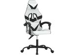Syfax™ Sedia Da Gaming Girevole Bianco E Nero In Pelle Finta