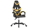 Syfax™ Sedia Da Gaming Girevole Nera E Oro In Pelle Finta