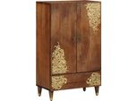 Syfax™ Credenza Marrone 60 X 33 X 100 Cm Legno Di Mango Massello