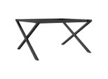 Syfax™ Telaio Gambe A X Per Tavolino Da Salotto 70X60X43 Cm In Acciaio