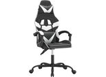 Syfax™ Sedia Da Gaming Girevole Nero E Bianco In Pelle Finta