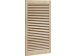 Vidaxl Armadio Con Anta Naturale 110 X 2,1 X 59,5 Cm In Legno Di Pino Massiccio