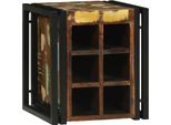 Syfax™ Portabottiglie 35 X 35 X 39 Cm Legno Recuperato Massello