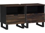 Syfax™ Armadio Da Notte Con Cassetto 2 Pcs Noce 40 X 33 X 46 Cm