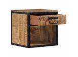 Syfax™ Comodino 40X35X40 Cm In Legno Massello Di Mango