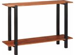 Syfax™ Tavolo Consolle Con Lo Scaffale Marrone E Nero 110 X 30 X 75 Cm