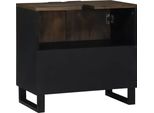 Syfax™ Armadio Per Lavabo Da Bagno Con Porta Noce 62 X 33 X 58 Cm