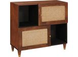 Syfax™ Credenza Marrone 80 X 33,5 X 75 Cm Legno Di Mango Massello