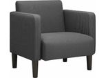 Syfax™ Divano Sedia Con Braccioli Grigio Scuro 54 Cm Tessuto A Coste