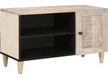 Syfax™ Unità Tv Con Porta Bianco 80 X 33 X 46 Cm Legno Multistrato