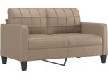 Syfax™ Divano A 2 Posti Cappuccino 140 Cm In Pelle Finta