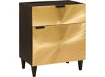 Syfax™ Comodino Con Cassetto 50 X 33 X 60 Cm Legno Di Mango Massello