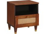 Syfax™ Armadio Da Notte Con Cassetto Marrone 40 X 33 X 46 Cm