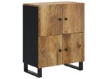 Syfax™ Credenza Con 4 Ante 60X33X75 Cm In Legno Massello Di Mango