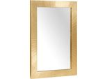 Syfax™ Specchio Da Bagno Con Specchio Nero E Oro 50 X 2,5 X 70 Cm