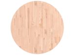 Syfax™ Piano Per Tavolo Ø90X4 Cm Rotondo In Legno Massello Di Faggio