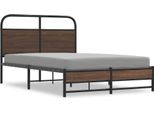 Syfax™ Giroletto Senza Materasso Rovere Marrone 120X190 Cm Truciolato