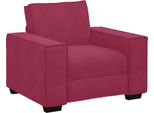 Syfax™ Divano Sedia Rosso Vino 100X78X84 Cm Velluto