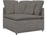 Syfax™ Modulo Angolare Divano Modulare Con Cuscini Grigio Chiaro 100Cm