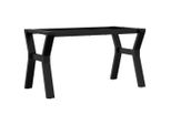 Syfax™ Telaio Gambe A Y Per Tavolino Da Salotto 80X40X43 Cm In Acciaio
