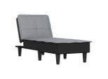 Syfax™ Chaise Longue In Tessuto Grigio Chiaro