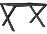 Syfax™ Telaio Gambe A X Per Tavolino Da Salotto 50X40X38 Cm In Acciaio