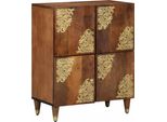 Syfax™ Credenza Marrone 60 X 33 X 75 Cm Legno Di Mango Massello