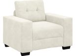Syfax™ Divano Sedia Crema 100X78X80 Cm Velluto